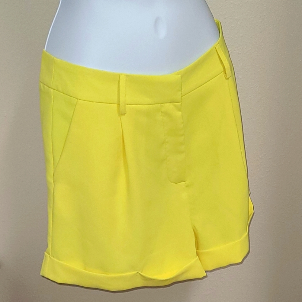 Lemon yellow shorts
